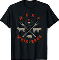 100% Cotton Smoked BBQ Grilling Meat Smoking Meat Whisperer Barbecue T-Shirt Hoodie, Sweatshirt | GrindPrints.com
