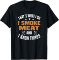 100% Cotton Smoking Meat BBQ Grilling Smoker Smoked Meat T-Shirt Hoodie, Sweatshirt | GrindPrints.com