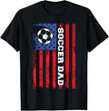 100% Cotton Soccer Dad USA flag All American Fathers T-Shirt Hoodie, Sweatshirt | GrindPrints.com