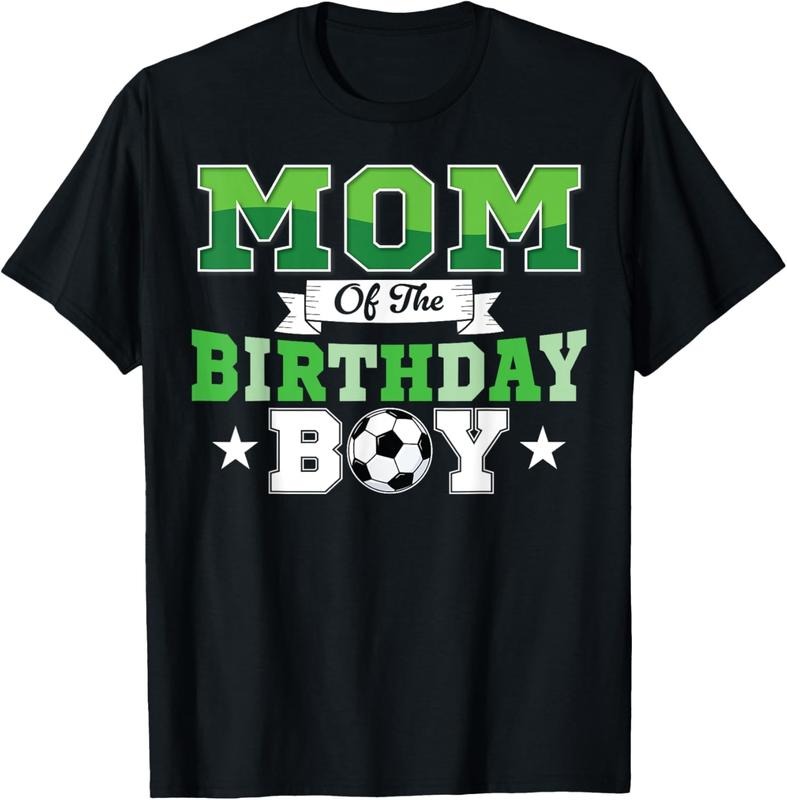 100% Cotton Soccer Mom Birthday Boys Party Family Matching T-Shirt Hoodie, Sweatshirt | GrindPrints.com