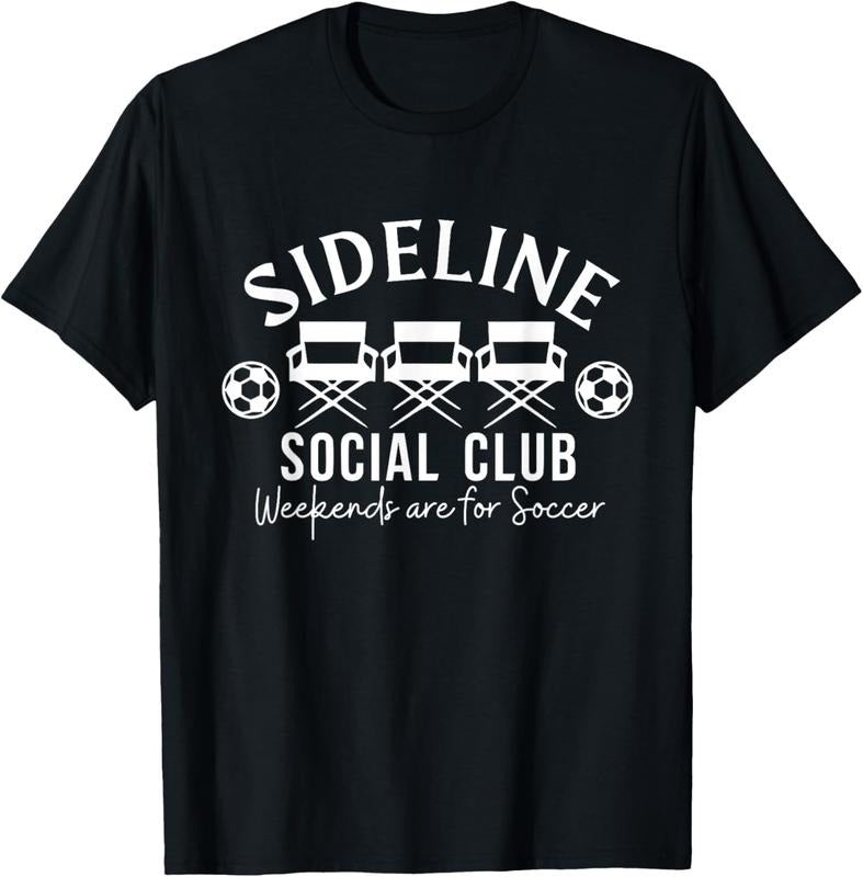 100% Cotton Soccer Mom Dad Sideline Social Club Matching Soccer Family T-Shirt Hoodie, Sweatshirt | GrindPrints.com