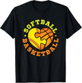 100% Cotton Softball Basketball T-Shirt Hoodie, Sweatshirt | GrindPrints.com