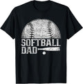 100% Cotton Softball Dad Hobby Lover Player Softballer Softball Father T-Shirt Hoodie, Sweatshirt | GrindPrints.com