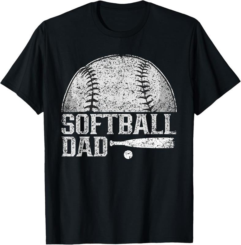 100% Cotton Softball Dad Hobby Lover Player Softballer Softball Father T-Shirt Hoodie, Sweatshirt | GrindPrints.com