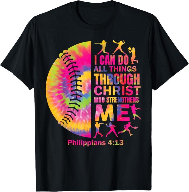 100% Cotton Softball Teen Christian Christ Tie Dye T-Shirts, Hoodie, Sweatshirt