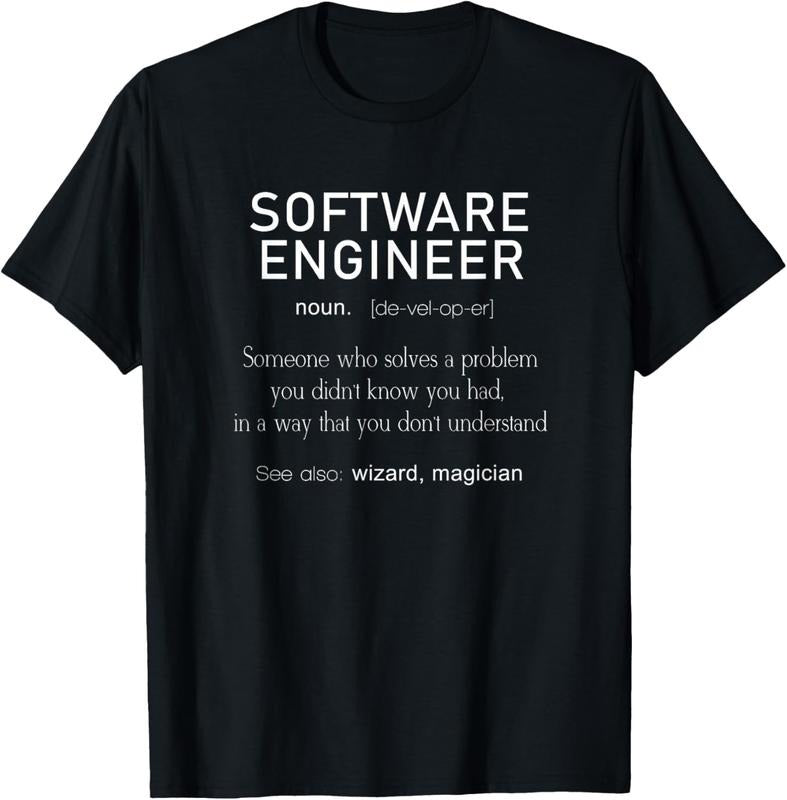 100% Cotton Software Engineer Definition Shirt Coder Definition T Shirt T-Shirt Hoodie, Sweatshirt | GrindPrints.com