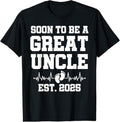 100% Cotton Soon To Be A Great Uncle Est. 2025 - Pregnancy Announcement T-Shirt Hoodie, Sweatshirt | GrindPrints.com