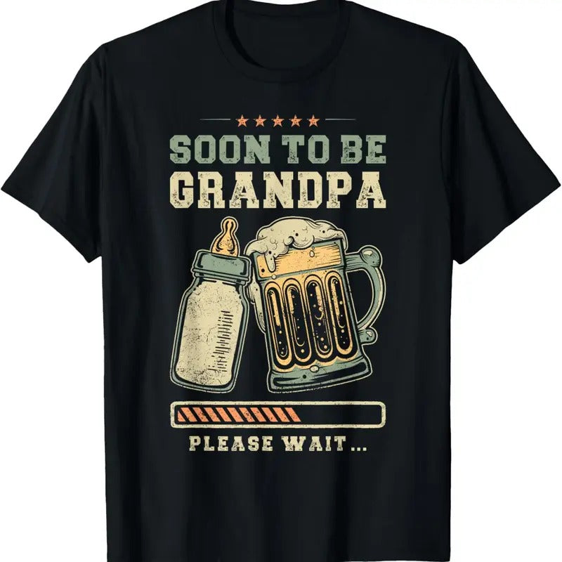 100% Cotton Soon To Be Grandpa,Announcement, Expecting Grandfather T-Shirt Hoodie, Sweatshirt | GrindPrints.com