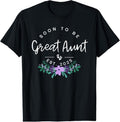 100% Cotton Soon Be Great Aunt 2025 New Pregnancy Announcement T-Shirts, Hoodie, Sweatshirt