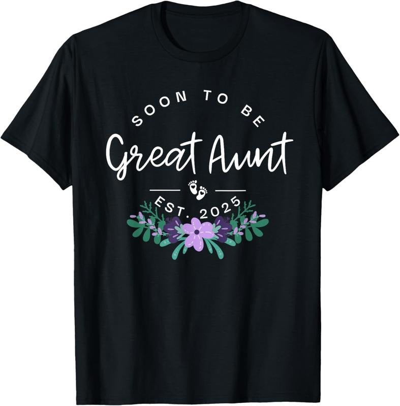 100% Cotton Soon Be Great Aunt 2025 New Pregnancy Announcement T-Shirts, Hoodie, Sweatshirt