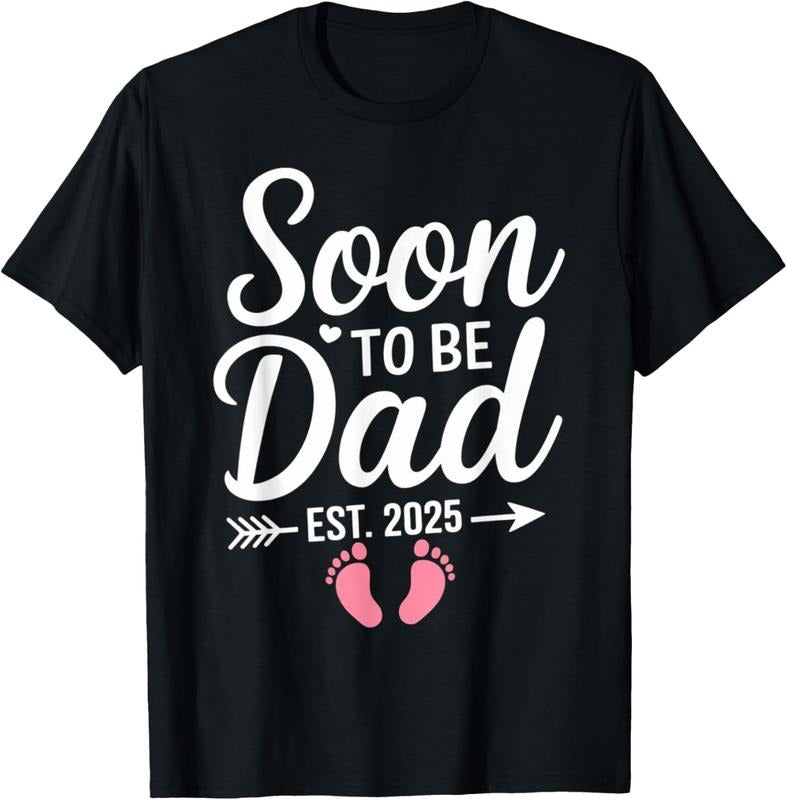 100% Cotton Soon to Be Dad 2025 Pregnancy Announcement Est 2025 Loading T-Shirt Hoodie, Sweatshirt | GrindPrints.com