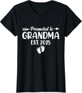 100% Cotton Soon to Be Grandma 2025 Gift Promoted to Grandma Est 2025 T-Shirt Hoodie, Sweatshirt | GrindPrints.com