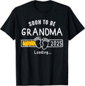 100% Cotton Soon to be Grandma 2025 Loading Promoted to Grandma 2025 T-Shirt Hoodie, Sweatshirt | GrindPrints.com