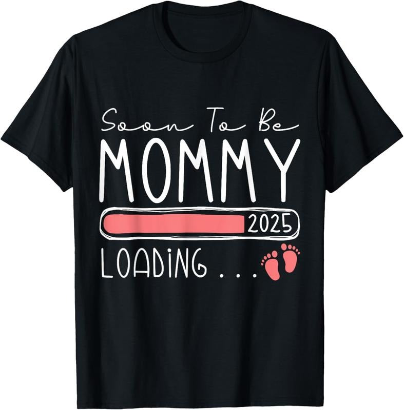 100% Cotton Soon Be Mommy 2025 Mom Est 2025 Loading Promoted Mommy T-Shirts, Hoodie, Sweatshirt