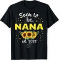 100% Cotton Soon to be Nana 2025 Mother's Day First Time Mom Pregnancy T-Shirt Hoodie, Sweatshirt | GrindPrints.com