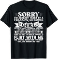 100% Cotton Sorry I'm Already Taken By Freaking Awesome Girl Boyfriend T-Shirt Hoodie, Sweatshirt | GrindPrints.com