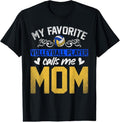 100% Cotton Sport My Favorite Volleyball Player Calls Me Mom Volleyball T-Shirt Hoodie, Sweatshirt | GrindPrints.com