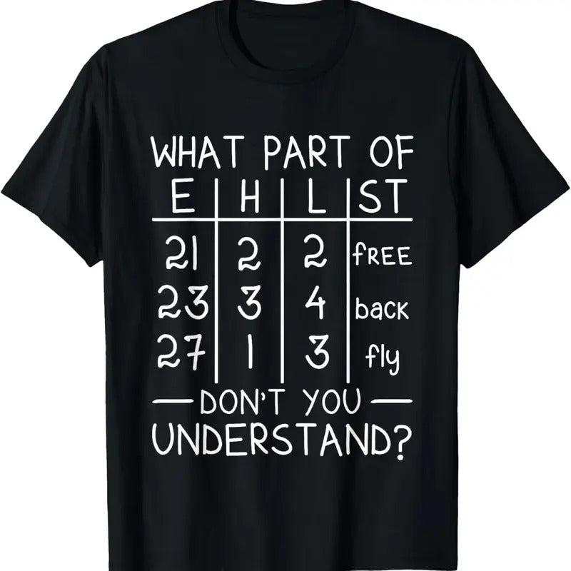 100% Cotton Swimming Swimmer What Part Don't You Understand Swim Team T-Shirt Hoodie, Sweatshirt | GrindPrints.com