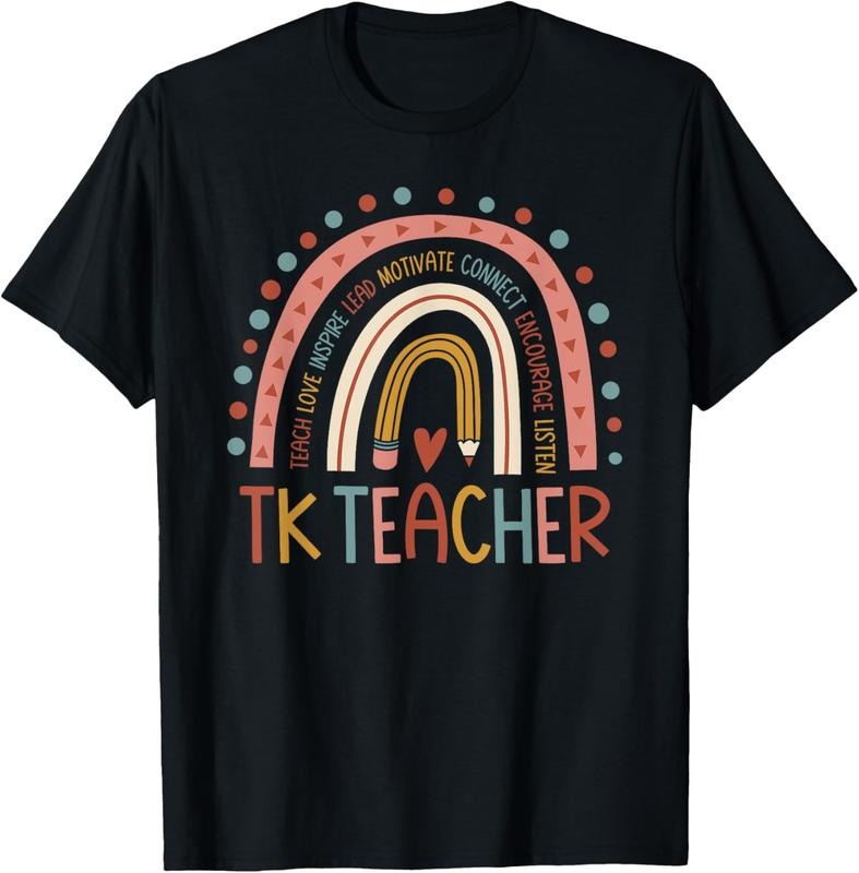 100% Cotton TK Teacher Back To School Teacher T-Shirt Hoodie, Sweatshirt | GrindPrints.com