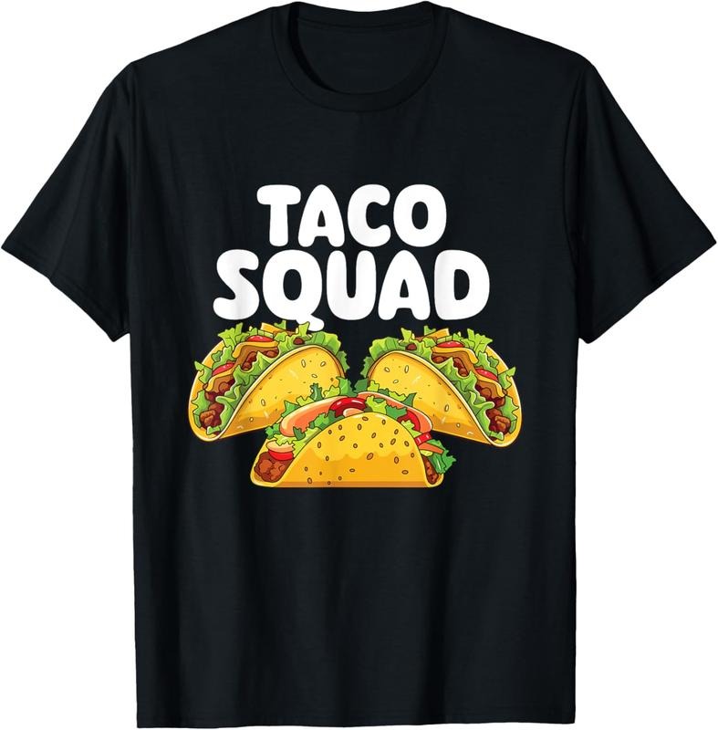 100% Cotton Taco Squad - Taco Lover Mexican Food Taco Tuesday T-Shirt Hoodie, Sweatshirt | GrindPrints.com