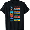 100% Cotton Teacher 2025 Funny Back To School Education T-Shirt Hoodie, Sweatshirt | GrindPrints.com