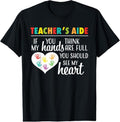 100% Cotton Teacher Aide Appreciation Cute Heart Tee for Women T-Shirt Hoodie, Sweatshirt | GrindPrints.com
