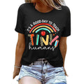 100% Cotton Teacher Gifts Shirt for Women's Teacher Tshirts It's a Good Day to Teach Letter Print Rainbow Graphic Tee...