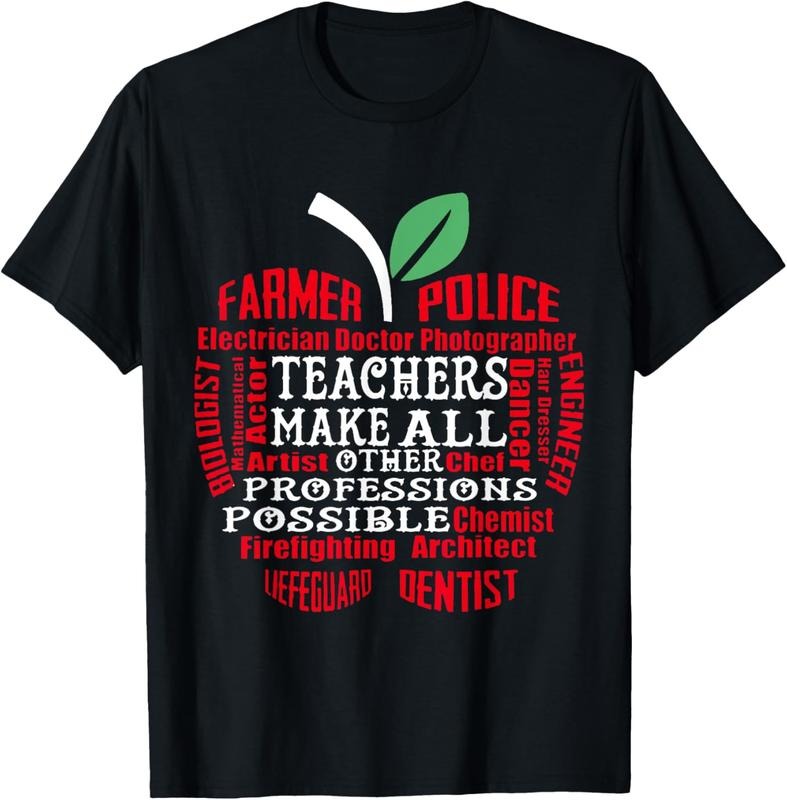 100% Cotton Teachers Make All Other Professions Possible T-Shirts, Hoodie, Sweatshirt