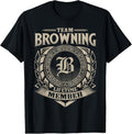 100% Cotton Team BROWNING Lifetime Member Vintage BROWNING Family T-Shirt Hoodie, Sweatshirt | GrindPrints.com