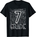 [100% Cotton]Team Teacher Back To School 7th Seventh Grade Typography T-Shirt Black Hoodie, Sweatshirt | GrindPrints.com