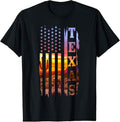 100% Cotton Texas American Flag Pride Landscape Cactus Patriotic T-Shirts, Hoodie, Sweatshirt