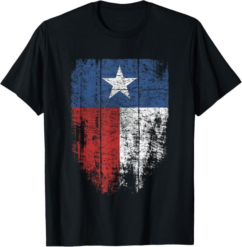 100% Cotton Texas T shirt Women Men  | Distressed Texas State Flag T-Shirt Hoodie, Sweatshirt | GrindPrints.com