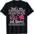 100% Cotton That's My Niece Out There Funny Loud Proud Cheer Aunt Pink T-Shirt Hoodie, Sweatshirt | GrindPrints.com
