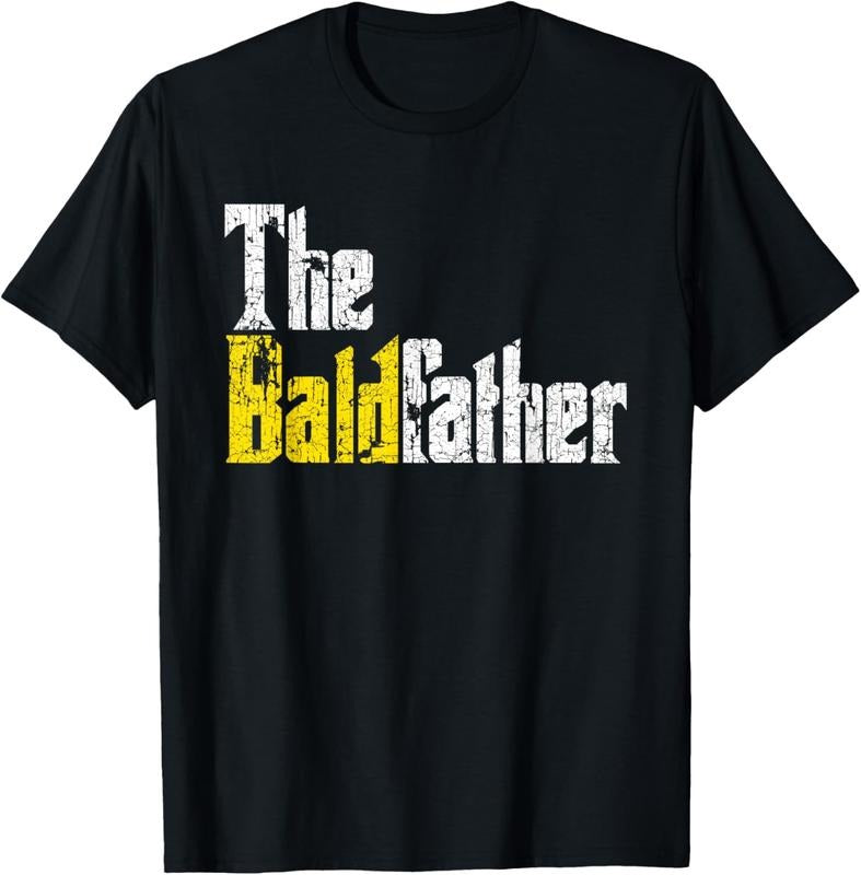 100% Cotton The Baldfather Funny Birthday for Bald Men T-Shirt Hoodie, Sweatshirt | GrindPrints.com