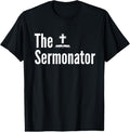 100% Cotton Sermonator Shirt Funny Pastor T-Shirts, Hoodie, Sweatshirt