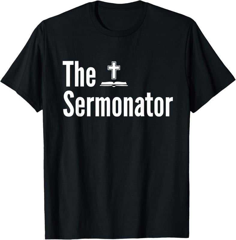 100% Cotton Sermonator Shirt Funny Pastor T-Shirts, Hoodie, Sweatshirt