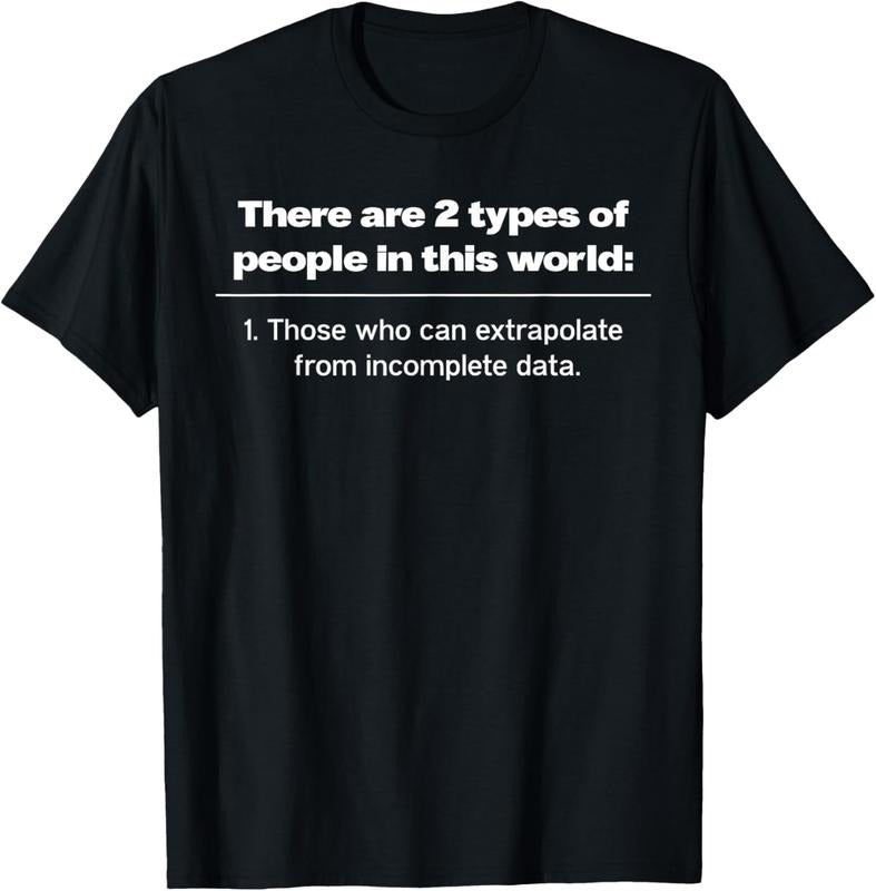 100% Cotton There Are Two Types Of People Those Who Can Extrapolate T-Shirt Hoodie, Sweatshirt | GrindPrints.com