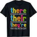 100% Cotton There Their They'Re English Grammar Teacher Back School T-Shirts, Hoodie, Sweatshirt