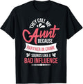 100% Cotton They Call Me Aunt - Partner In Crime Auntie New Niece Nephew T-Shirt Hoodie, Sweatshirt | GrindPrints.com