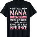 100% Cotton They Call Me Nana Because Partner In Crime T-Shirt Hoodie, Sweatshirt | GrindPrints.com