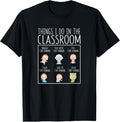 100% Cotton Things I Do In The Classroom Daycare Teacher Infant Teachers T-Shirt Hoodie, Sweatshirt | GrindPrints.com