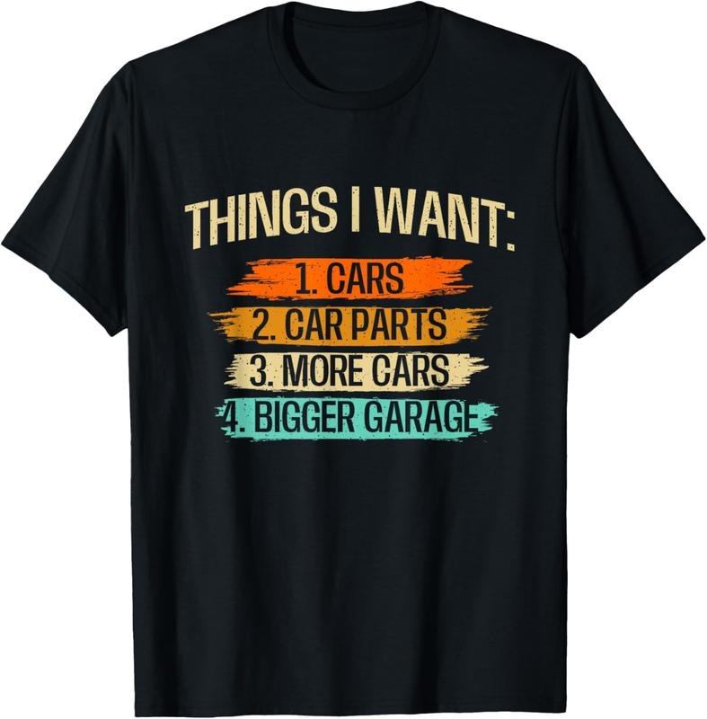 100% Cotton Things I Want Car Parts Enthusiast Auto Mechanic Engine T-Shirts, Hoodie, Sweatshirt