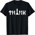 100% Cotton Think Retro Vintage Chess Pieces Player Gift Chess Lover T-Shirt Hoodie, Sweatshirt | GrindPrints.com