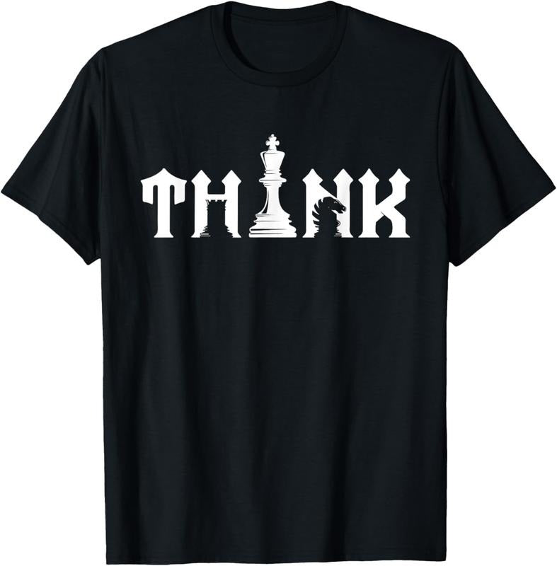 100% Cotton Think Retro Vintage Chess Pieces Player Gift Chess Lover T-Shirt Hoodie, Sweatshirt | GrindPrints.com