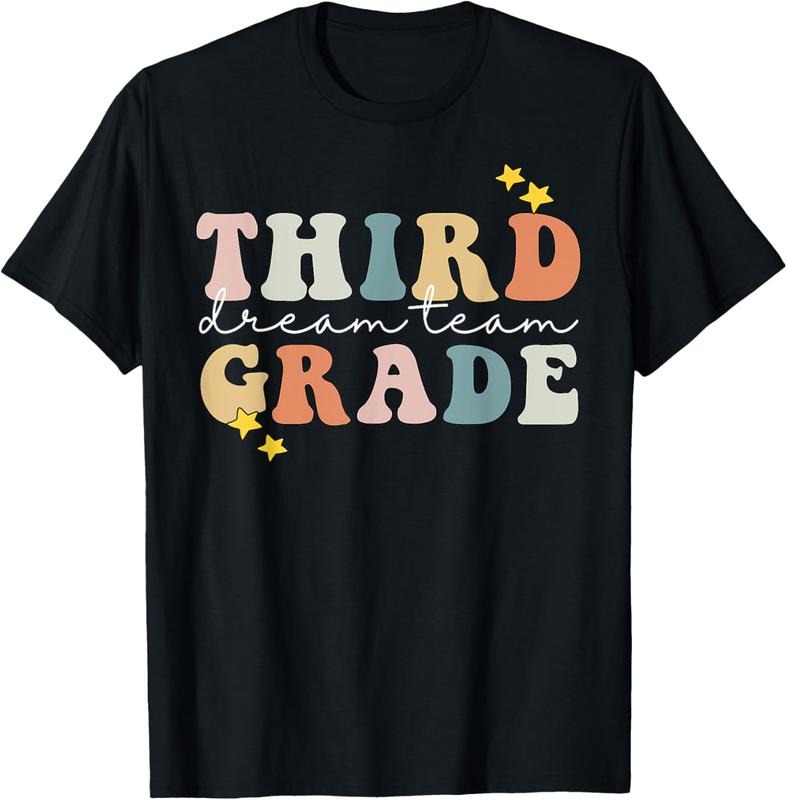 100% Cotton Third Grade Dream Team Teacher Students 100th Day of School T-Shirt Hoodie, Sweatshirt | GrindPrints.com