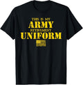 100% Cotton This is My Army Retirement Uniform Retired Military Army T-Shirt Hoodie, Sweatshirt | GrindPrints.com