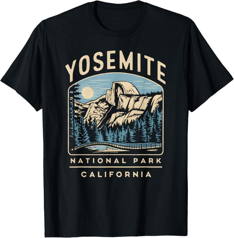 100% Cotton Travel Hiking Vintage Yosemite National Park California T-Shirt Hoodie, Sweatshirt | GrindPrints.com