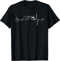 100% Cotton Truck driver heart beat 18 wheeler semi-trailer tractor T-Shirt Hoodie, Sweatshirt | GrindPrints.com