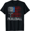 100% Cotton US Flag Pickleball Player Paddleball Lover T-Shirt Hoodie, Sweatshirt | GrindPrints.com