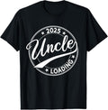 100% Cotton Uncle 2025 Loading Soon to be Uncle Est. 2025 T-Shirt Hoodie, Sweatshirt | GrindPrints.com